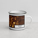 Right View Custom Benton Kansas Map Enamel Mug in Ember