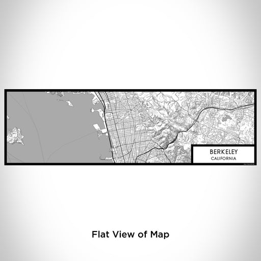 Flat View of Map Custom Berkeley California Map Enamel Mug in Classic