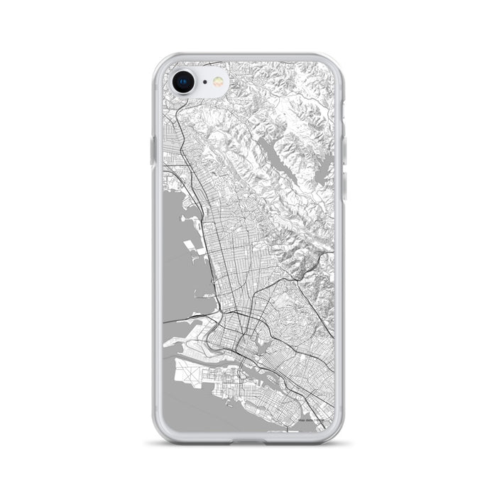 Custom Berkeley California Map iPhone SE Phone Case in Classic