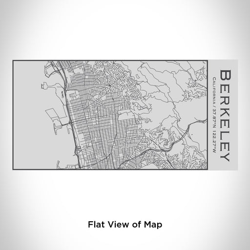 Rendered View of Berkeley California Map Engraving on 17oz Stainless Steel Insulated Cola Bottle