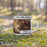 Right View Custom Berkeley California Map Enamel Mug in Ember on Grass With Trees in Background