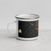 Left View Custom Berkeley California Map Enamel Mug in Ember