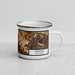 Right View Custom Berkeley California Map Enamel Mug in Ember