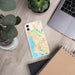 Custom Berkeley California Map Phone Case in Watercolor