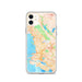 Custom Berkeley California Map Phone Case in Watercolor