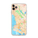 Custom Berkeley California Map Phone Case in Watercolor