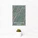 12x18 Berkeley Springs West Virginia Map Print Portrait Orientation in Afternoon Style With Small Cactus Plant in White Planter