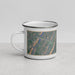 Left View Custom Berkeley Springs West Virginia Map Enamel Mug in Afternoon