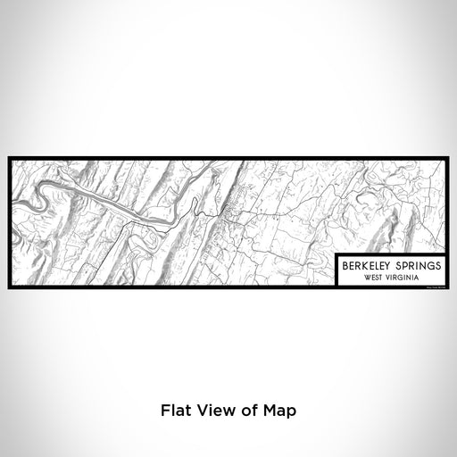 Flat View of Map Custom Berkeley Springs West Virginia Map Enamel Mug in Classic