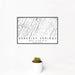 12x18 Berkeley Springs West Virginia Map Print Landscape Orientation in Classic Style With Small Cactus Plant in White Planter