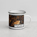 Right View Custom Berkeley Springs West Virginia Map Enamel Mug in Ember