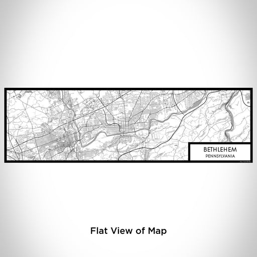 Flat View of Map Custom Bethlehem Pennsylvania Map Enamel Mug in Classic