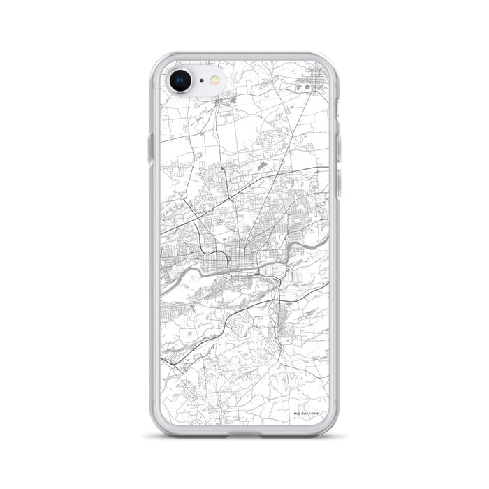 Custom Bethlehem Pennsylvania Map iPhone SE Phone Case in Classic