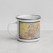 Left View Custom Bethlehem Pennsylvania Map Enamel Mug in Woodblock