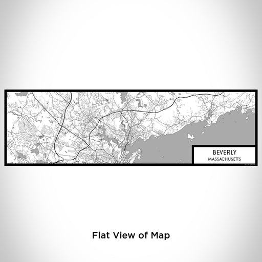 Flat View of Map Custom Beverly Massachusetts Map Enamel Mug in Classic