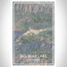 Big Bear Lake California Map Print Portrait Orientation in Afternoon Style With Shaded Background