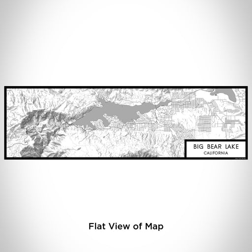 Flat View of Map Custom Big Bear Lake California Map Enamel Mug in Classic