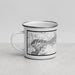 Left View Custom Big Bear Lake California Map Enamel Mug in Classic