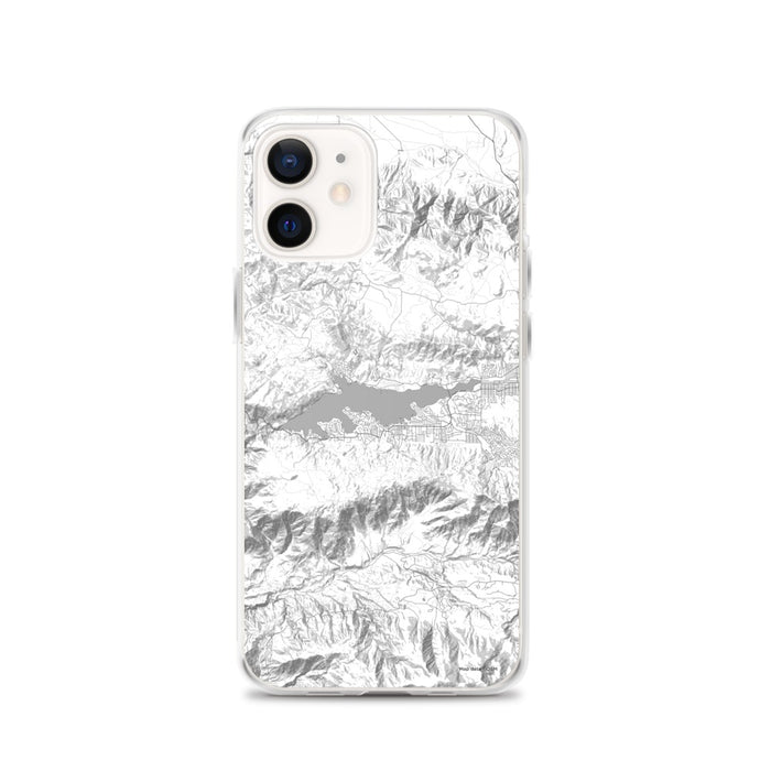 Custom Big Bear Lake California Map iPhone 12 Phone Case in Classic
