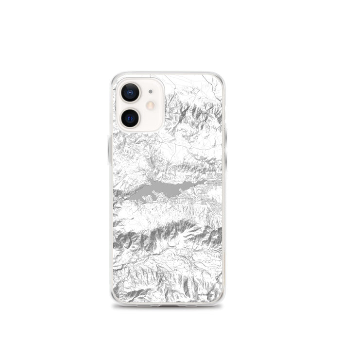 Custom Big Bear Lake California Map iPhone 12 mini Phone Case in Classic