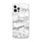 Custom Big Bear Lake California Map iPhone 12 Pro Max Phone Case in Classic