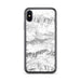 Custom Big Bear Lake California Map Phone Case in Classic