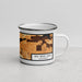 Right View Custom Big Bear Lake California Map Enamel Mug in Ember