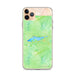 Custom Big Bear Lake California Map Phone Case in Watercolor