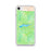 Custom Big Bear Lake California Map Phone Case in Watercolor