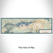 Flat View of Map Custom Big Bear Lake California Map Enamel Mug in Woodblock