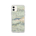 Custom Big Bear Lake California Map Phone Case in Woodblock