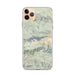 Custom Big Bear Lake California Map Phone Case in Woodblock