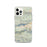 Custom Big Bear Lake California Map iPhone 12 Pro Phone Case in Woodblock