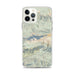 Custom Big Bear Lake California Map iPhone 12 Pro Max Phone Case in Woodblock