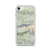 Custom Big Bear Lake California Map Phone Case in Woodblock