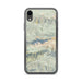 Custom Big Bear Lake California Map Phone Case in Woodblock