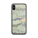 Custom Big Bear Lake California Map Phone Case in Woodblock