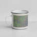 Left View Custom Big Bend National Park Map Enamel Mug in Afternoon