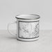 Left View Custom Big Bend National Park Map Enamel Mug in Classic