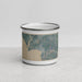 Front View Custom Bigfork Montana Map Enamel Mug in Afternoon