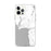 Custom iPhone 12 Pro Max Bigfork Montana Map Phone Case in Classic