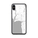 Custom iPhone X/XS Bigfork Montana Map Phone Case in Classic