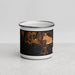 Front View Custom Bigfork Montana Map Enamel Mug in Ember
