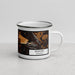 Right View Custom Bigfork Montana Map Enamel Mug in Ember