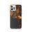 Custom iPhone 12 Pro Bigfork Montana Map Phone Case in Ember