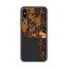 Custom iPhone X/XS Bigfork Montana Map Phone Case in Ember