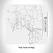 Rendered View of Bigfork Montana Map Engraving on 17oz Stainless Steel Insulated Tumbler in White