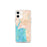 Custom iPhone 12 mini Bigfork Montana Map Phone Case in Watercolor