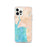 Custom iPhone 12 Pro Bigfork Montana Map Phone Case in Watercolor