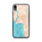Custom iPhone XR Bigfork Montana Map Phone Case in Watercolor